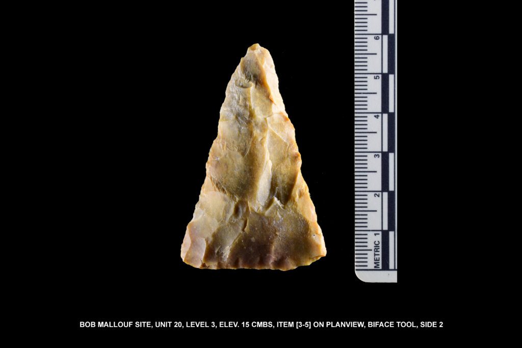 Ruler and a rectangular shape stone